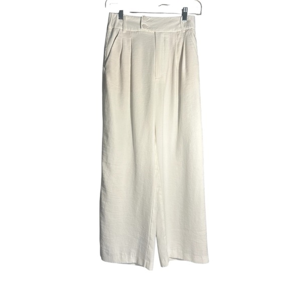 Stradrvarius Flowing Light Wt Loose Leg Trousers Sz 4 - Picture 1 of 15